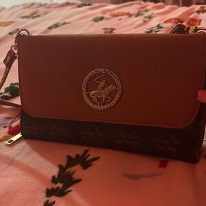 Beverly Hills Polo Club Brown and Black Crossbody Bag
